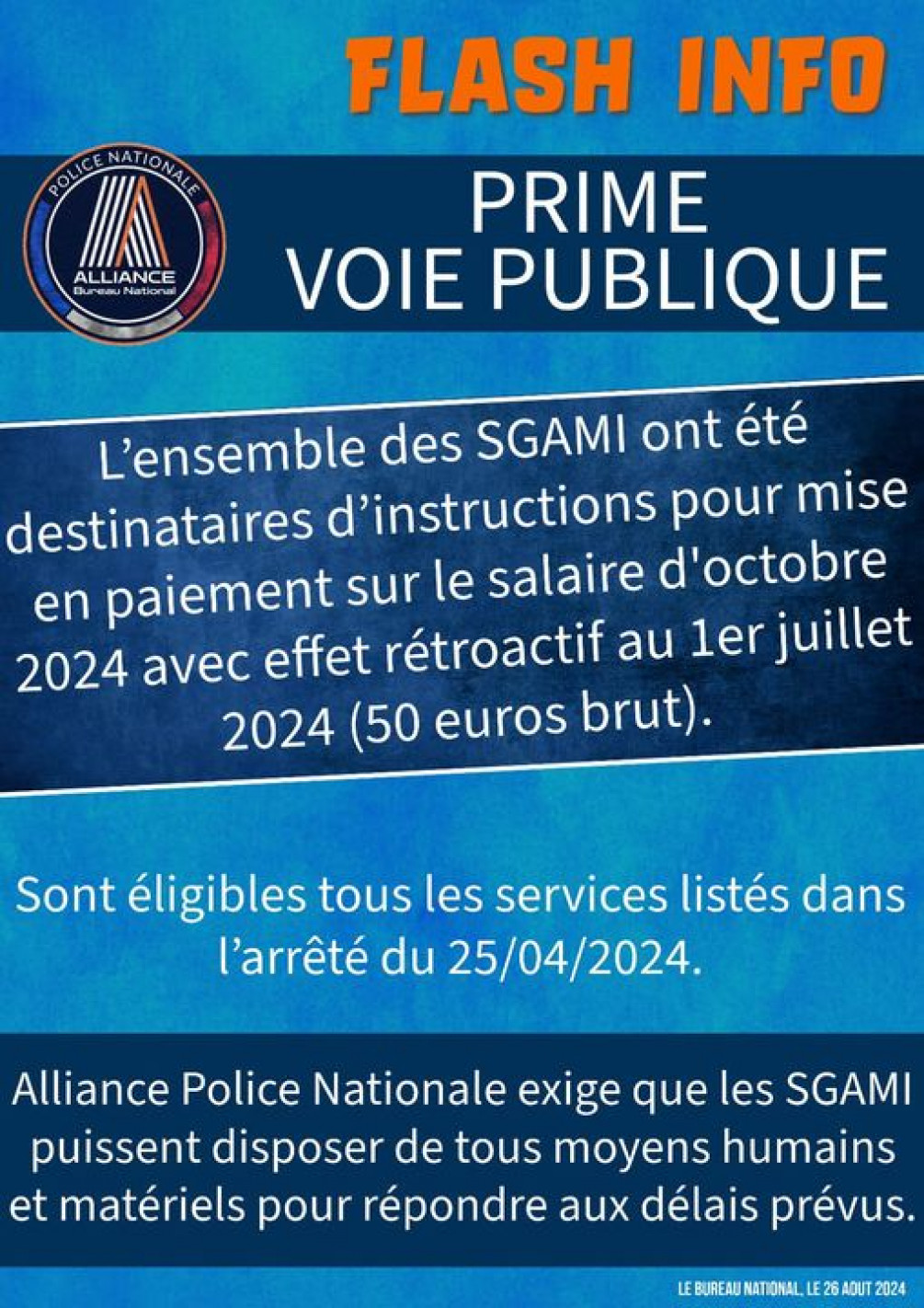 Flash Info - Prime Voie Publique